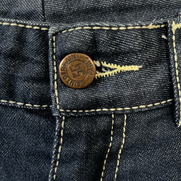 Vintage Saint Germain, High Rise, dark denim jeans - Picture 5 of 6